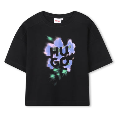 Playera para niña HUGO negra